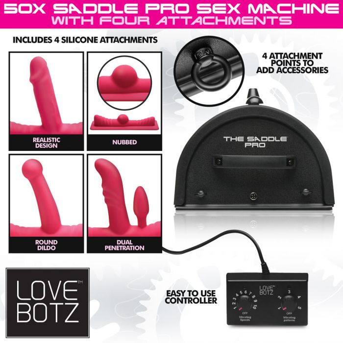 LoveBotz 50X Saddle Pro Sex Machine - Femplay