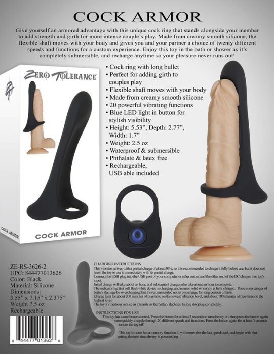 Zero Tolerance Cock Armor - Femplay - Bottom Draw