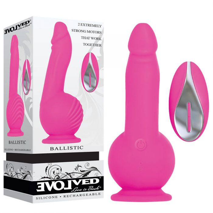 Ballistic Powerful Vibrating Dildo by Evolved - Femplay - Bottom Draw -  Dong Vibe Online