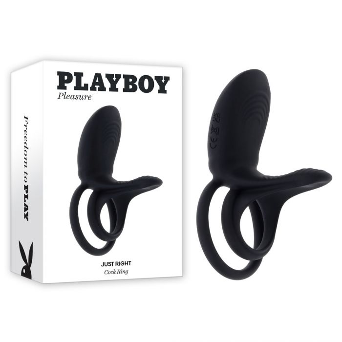 Playboy Pleasure Just Right Vibrating Cock Ring - Femplay