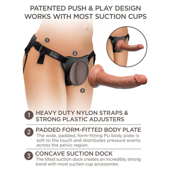 King Cock Elite Comfy Silicone Body Dock Kit with 7 Inch Dildo - Femplay -  Bottom Draw