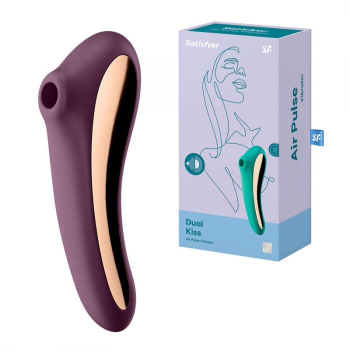 Satisfyer Dual Kiss Air Pulse Vibrator - Femplay