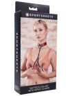 Saffron Collar with Nipple Clamps by Sportsheets
