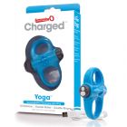 Charged - Yoga Rechargeable Reversible Cockring by Screaming O (Blue)