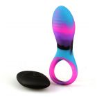 Colourful Camo - Bravo Remote Controlled Cock Ring (Blue)