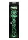 Firefly - Heart a Glow Glass Dildo