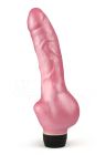 Perfect Pleasures Ballsy Jelly Light Pink Vibrating Dildo