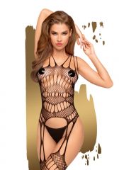 Penthouse Fatal Look Suspender Bodystocking Front