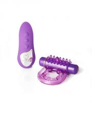 NU Sensuelle - Remote Control Bullet Ring (Purple)