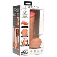 Jock - 8 Inch Realistic Skin Silicone Dildo with Balls