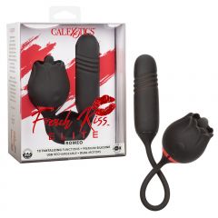 French Kiss Elite Romeo Tongue Vibe with Thrusting Egg