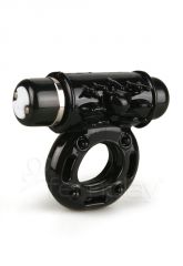 Nu Sensuelle - Rechargeable 7 Function Bullet Ring (Black)