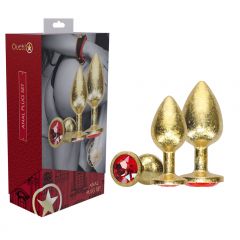 OUCH! Milan Collection - Metal Anal Plug Set (Gold)