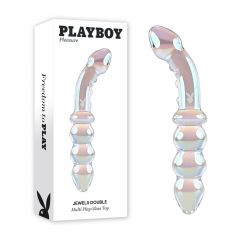 Playboy Pleasure - Jewels Double Double-Ended Glass Dildo