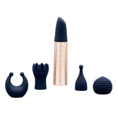 Pillow Talk Secrets Desires Six Piece Set Blue and Rose Gold