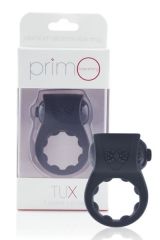 PrimO Tux Vibration Cock Ring Black with Packaging