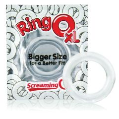 RingO XL Cock Ring Clear with Packaging