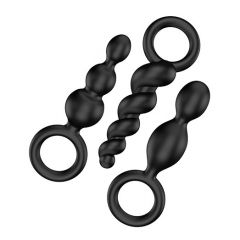 Satisfyer Plugs Black Butt Plug 3 Pack